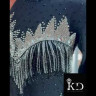 1015 Black-silver latin dance dress