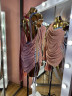 1117 Beige latin dance dress
