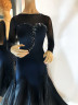 2032 Black ballroom dress
