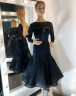 2032 Black ballroom dress