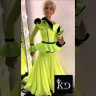 2034 Yellow ballroom dress