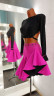 1122 Black-pink latin dance dress