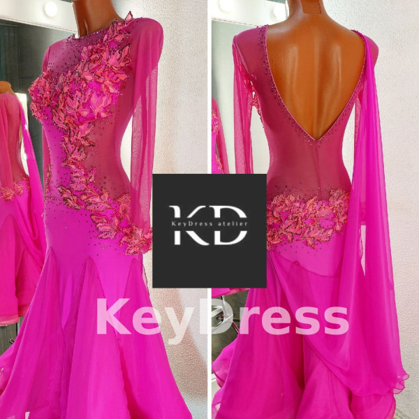2036 Pink ballroom dress