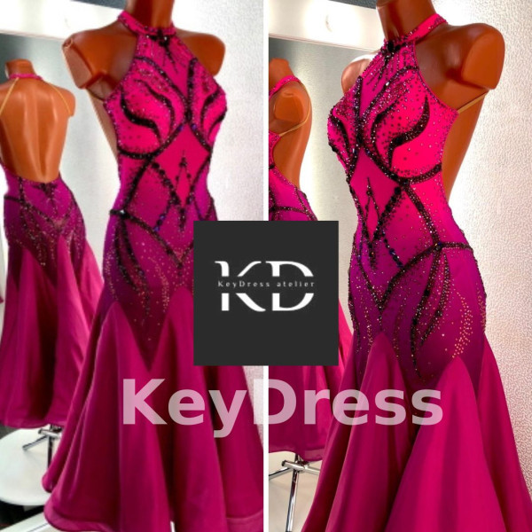 2039 Pink ballroom dress